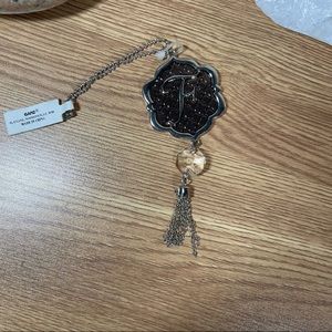 New! Ganz “F” Initial Rear View Mirror Charm